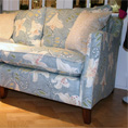 Duresta Alex in a new pale blue cotton floural print